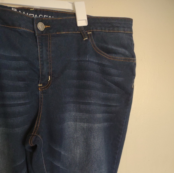 Rampage Women's Plus Size 24W Dark Wash Jeans - Picture 6 of 12